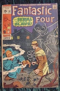 FANTASTIC FOUR 90 VERY FINE VF 1969 MARVEL COMIC KIRBY - Picture 1 of 4