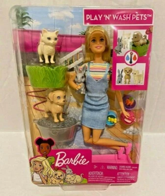 Nuevo juego Barbie jugar y lavar mascotas   Foto 1 de 4