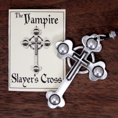 Colgante Cruz Gótica Grande Joyería Protección Amuleto Talismán Cazador de Vampiros Foto 1 de 4