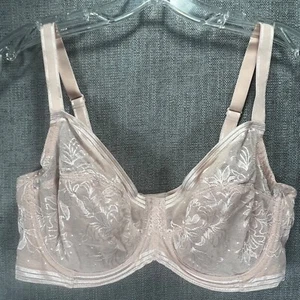 Sujetador Wacoal Mujer Talla 38D Efectos Netos Con Aros Semi Transparente Encaje Beige 851340 - Imagen 1 de 13