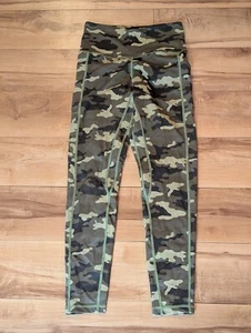 New Fety Athletic Leggings with Pockets High Waist , Green Camo size Small - Picture 1 of 6