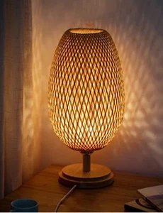 Bamboo Lamp - Picture 1 of 3