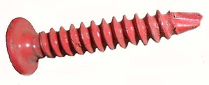 Gutter Screws Lot of 267; 1 1/2" Red 3.2 lbs. - Picture 1 of 12