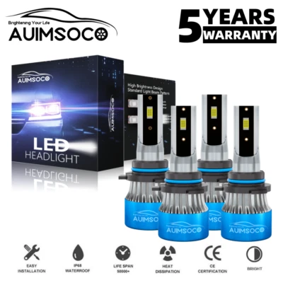 Para Dodge Magnum 2005-2008 - Kit de 4x bombillas LED haz alto bajo 9005 9006 Foto 1 de 4