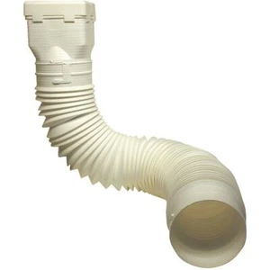 WHITE Universal Downspout Extender Drain Pipe Flexible Gutter Diverter Extension - Picture 1 of 1