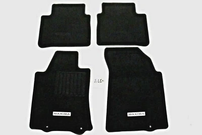 New OEM Black Floor Mats Nissan Maxima 2016-2023 T99E2-4RA1A 4 piece Genuine Set - Image 1 of 3