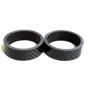 gobike88 GD RACING 3K CARBON 1-1/8" Headset Spacer 10mm x 2pcs, Black, N91 - Picture 1 of 1