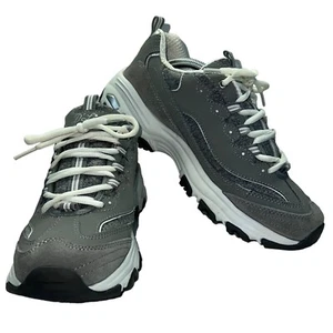Zapatilla deportiva Skechers D'Lites Me Time para mujer talla 8 gris para caminar - Imagen 1 de 10