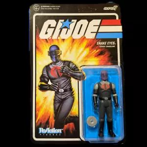 GI Joe 💥 Snake Eyes Covert Snakeling Action Figure 3.75" Super7 ReAction - Picture 1 of 1