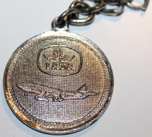 IATA Airlines Airplane Pendant Keychain missing keyring Sharma Travels Vancouver - Picture 1 of 4