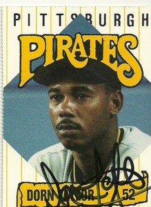 1989 Veryfine DORN TAYLOR Signed Card autograph PIRATES from team set ORIOLES