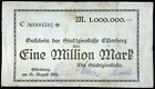 New ListingElsterberg 1923 Rare 1 Million Mark Inflation Notgeld Banknote Germany