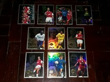 Merlin Premier Gold Soccer 1999 Rainbow Foil Card Full Set (B1-B10)