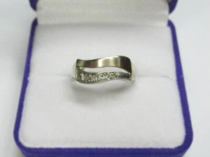 Vintage Russian Sterling Silver 925 Ring Gold 375 9K , Women's Jewelry Size 5.25 - Bild 1 von 7