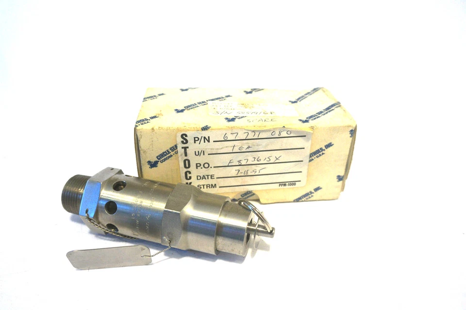 NEW CIRCLE SEAL CONTROLS M5159T-6M(L)-125 RELIEF VALVE M5159T6ML125 - Image 1 of 3