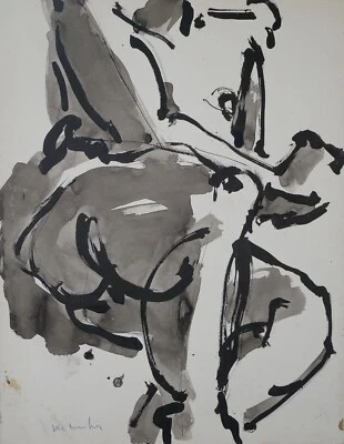 Alain Michel Boucher - Original Painting - Gouache - The Nude 15 - Image 1 of 4