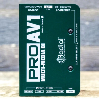 Radial Engineering ProAV1 Multi-Media DI Versatile Passive Multimedia Direct Box - Image 1 of 4