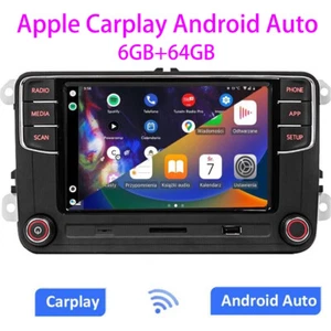 Car Stereo Radio Head Unit Apple CarPlay Android Auto for VW Polo Golf Jetta CC - Picture 1 of 13