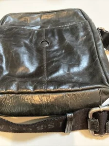 Dissona Black Snap Front Crossbody Bag Compact Light Weight - Picture 1 of 7