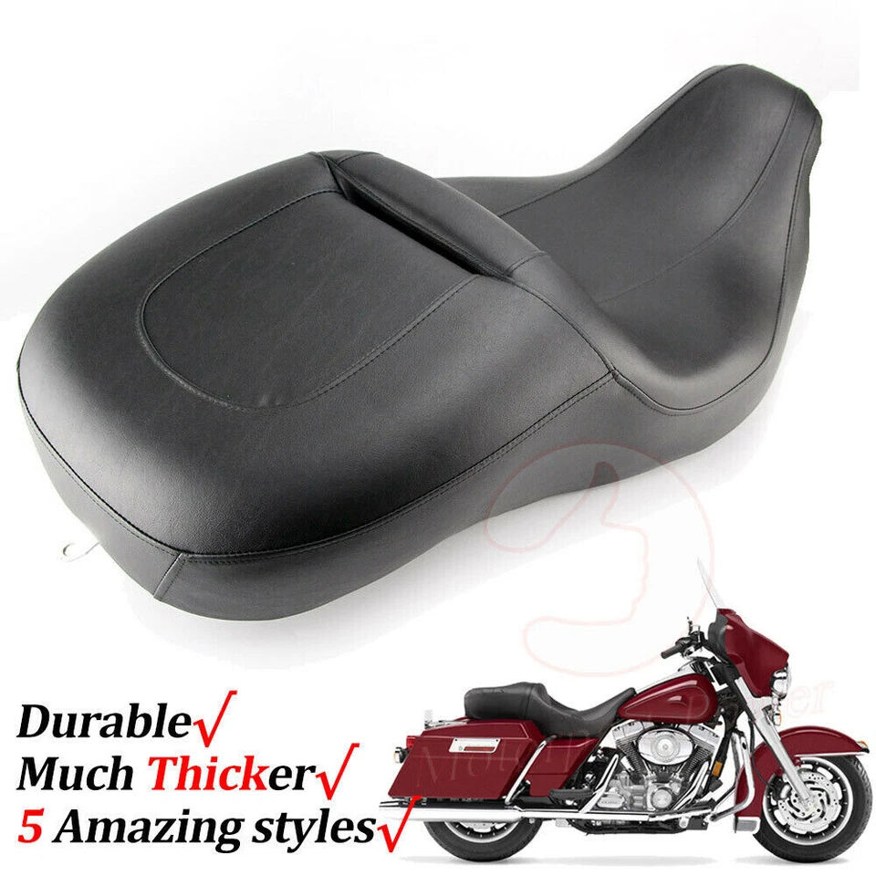 Rider & Driver Passenger 2Up Seat For Harley Electra Glide Ultra Limited 2008-Up Foto 1 de 4