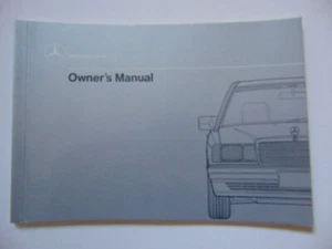 Mercedes Benz 190E 1989 original 2,6 manual del propietario - chasis 201 - Imagen 1 de 11