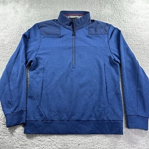 Vineyard Vines Sweater Performance Mesh 1/2 Zip Pullover Mens Small Blue Golf - Picture 1 of 12