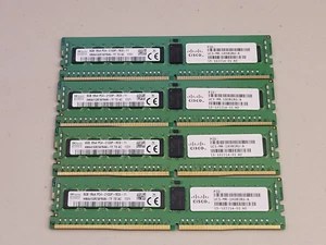 Lot of *4* SKhynix HMA41GR7AFR4N-TF 1Rx4 PC4-2133P Server Memory 4x8GB=32GB - Picture 1 of 2
