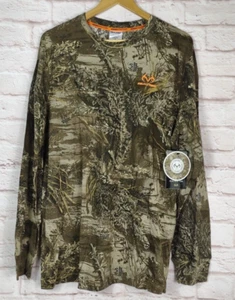 2 Mens Camo Realtree Scent Factor Long Sleeve Camouflage Shirt Large Hunting NWT - Picture 1 of 7