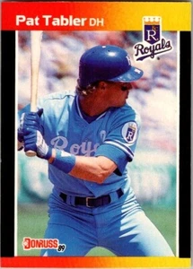 Pat Tabler DH Kansas City Royals Donruss 1989 Card 326 Baseball - Picture 1 of 2