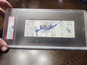 Sparky Anderson Signed Ticket Stub Rockies Vs White Sox PSA Detroit Tigers - Picture 1 of 5