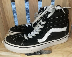 Vans Unisex SK8 Hi 721454 schwarz mit weißen Streifen Größe Herren 6,5 Damen 8 Schuhe - Bild 1 von 14