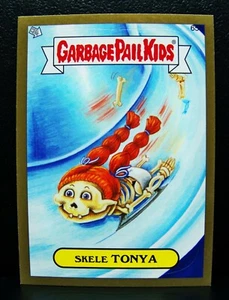 GARBAGE PAIL KIDS 2014 Series 1 GOLD Border Parallel Card #65b Skele TONYA, 14S1 - Picture 1 of 2