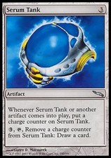 1x FOIL Serum Tank Mirrodin MtG Magic Artifact Uncommon 1 x1 Card Cards