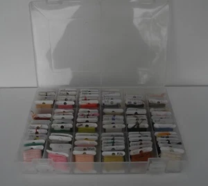 BULK LOT Skeins of DMC Embroidery Thread CLEAR CRAFT BOX - Picture 1 of 4
