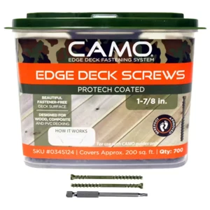 CAMO Edge Deck Screw ProTech Coated Trimhead Marksman Pro Tool 700-Count 1-7/8in - Picture 1 of 12