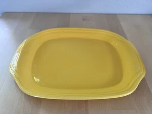 Vintage Bauer Pottery Los Angeles 12.5” x 9” Serving Platter Yellow - Picture 1 of 5