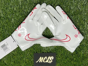 Nike Vapor Jet 7.0 Wide Receiver Football glove Red Adult Size medium - Picture 1 of 4