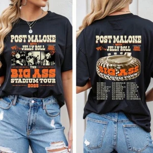 Post Malone Jelly Roll Tour Shirt, Big Ass Stadium Tour T-Shirt, Country Konzert - Bild 1 von 4