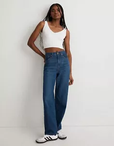 Madewell Baggy Straight Jeans Damen Gr. 26 in Dark Worn Indigo Wash Neu mit Etikett - Bild 1 von 10