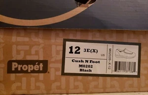 Propet Cush N Foot M0202 Black Size 12 3E (X) - Picture 1 of 6