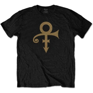 Camiseta negra de Prince símbolo con licencia oficial lluvia púrpura - Imagen 1 de 4