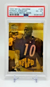 1999 Metal Universe Kordell Stewart PMG Precious Metal Gems NFLPD /50 #186 PSA 6 - Picture 1 of 2