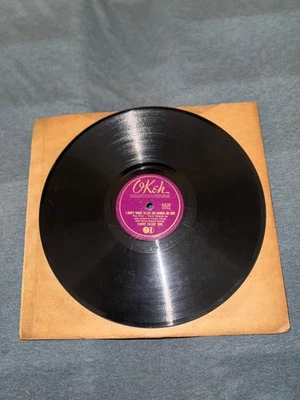 s16 OKEH Record 78 rpm 6320 Tommy Tucker I DONT WANT TO SET THE WORLD ON FIRE - Image 1 of 2
