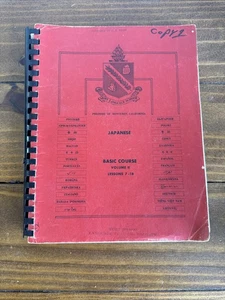 1959 U.S. Army Fort Bragg Language School Book Japanese Volume II Lesson 7-18 - Picture 1 of 14