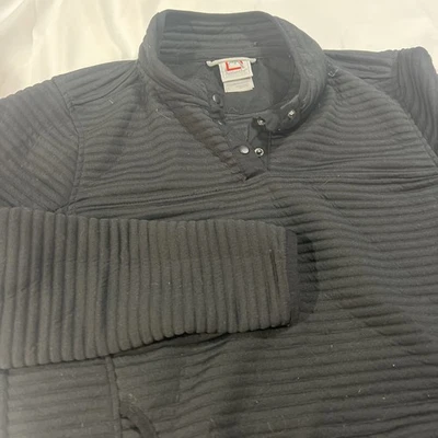 Suéter Avalanche Mujer Negro Manga Larga 1/4 Botón Talla Grande Foto 1 de 4