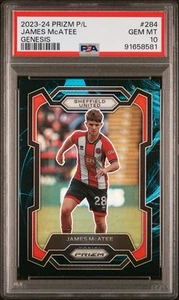 Panini Prizm 2023-24 Premier League #284 James McAtee Genesis PSA 10 Pop 1 - Bild 1 von 3