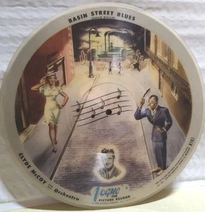 Rare Vogue Picture Disc # R707 - Clyde McCoy - Basin Street Blues & Sugar Blues - Imagen 1 de 2
