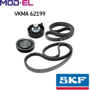 VRIBBED BELT SET VKMA 62199 FOR NISSAN MICRA/C+C/III CR14DE 1.4L CG10DE 1.0L - Picture 1 of 6
