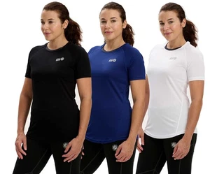 Women's Pace Spirit Short Sleeve Running T Shirt Pack Of Three - Picture 1 of 11