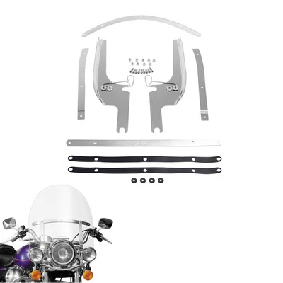 Soporte de montaje de parabrisas apto para Harley Touring Road King 94-25 Foto 1 de 4